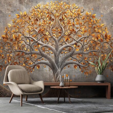 3d hatású fotótapéta fa ábrázolással