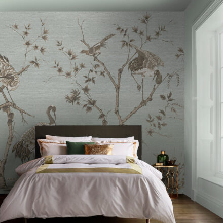 Szürkés zöld darumadaras fotótapéta