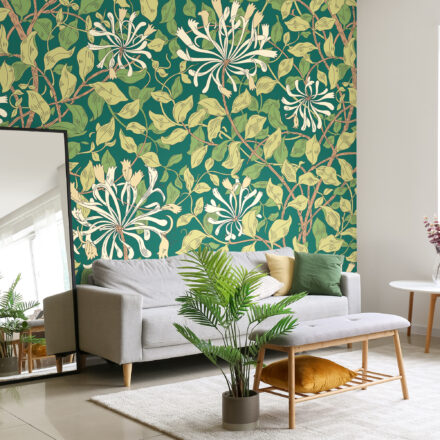 Fototapeta-zold-kuszoviragokkal