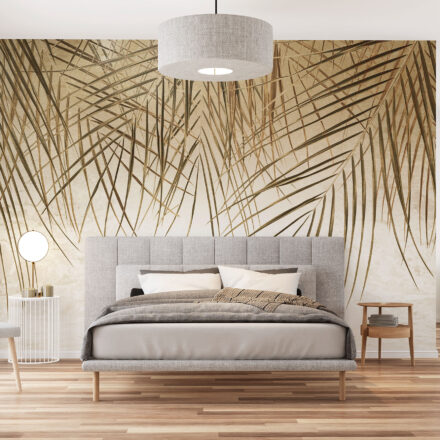 Elegáns pálmalevél mintás fotótapéta