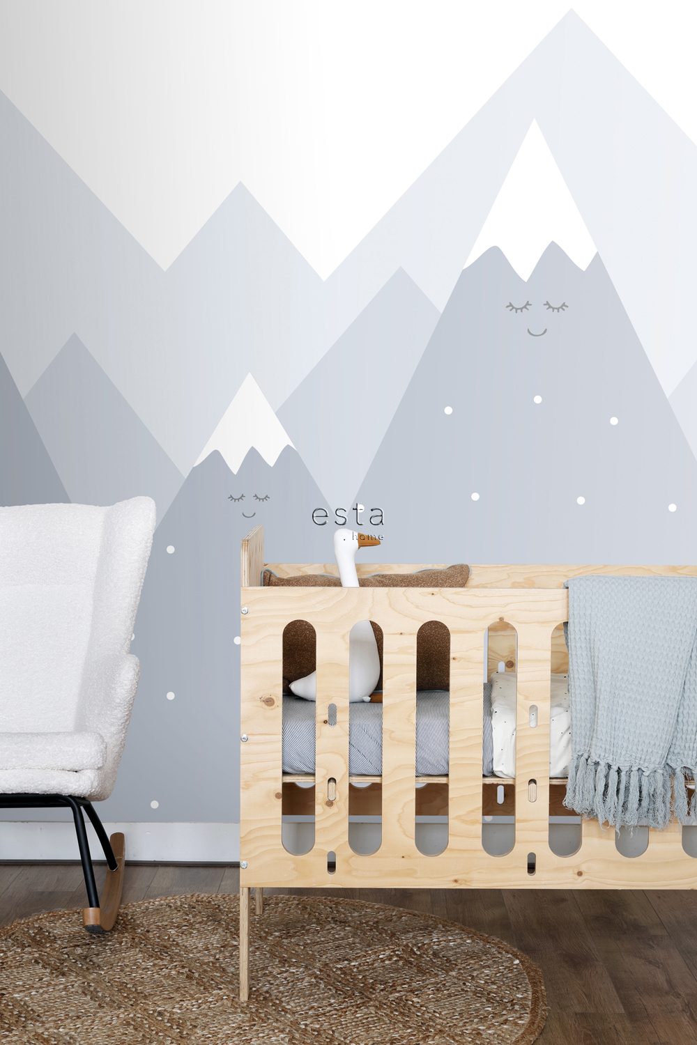 Szürkés kék skandináv hegyvidékes fotótapéta ES0055 (3) Szürkés kék skandináv hegyvidékes fotótapéta