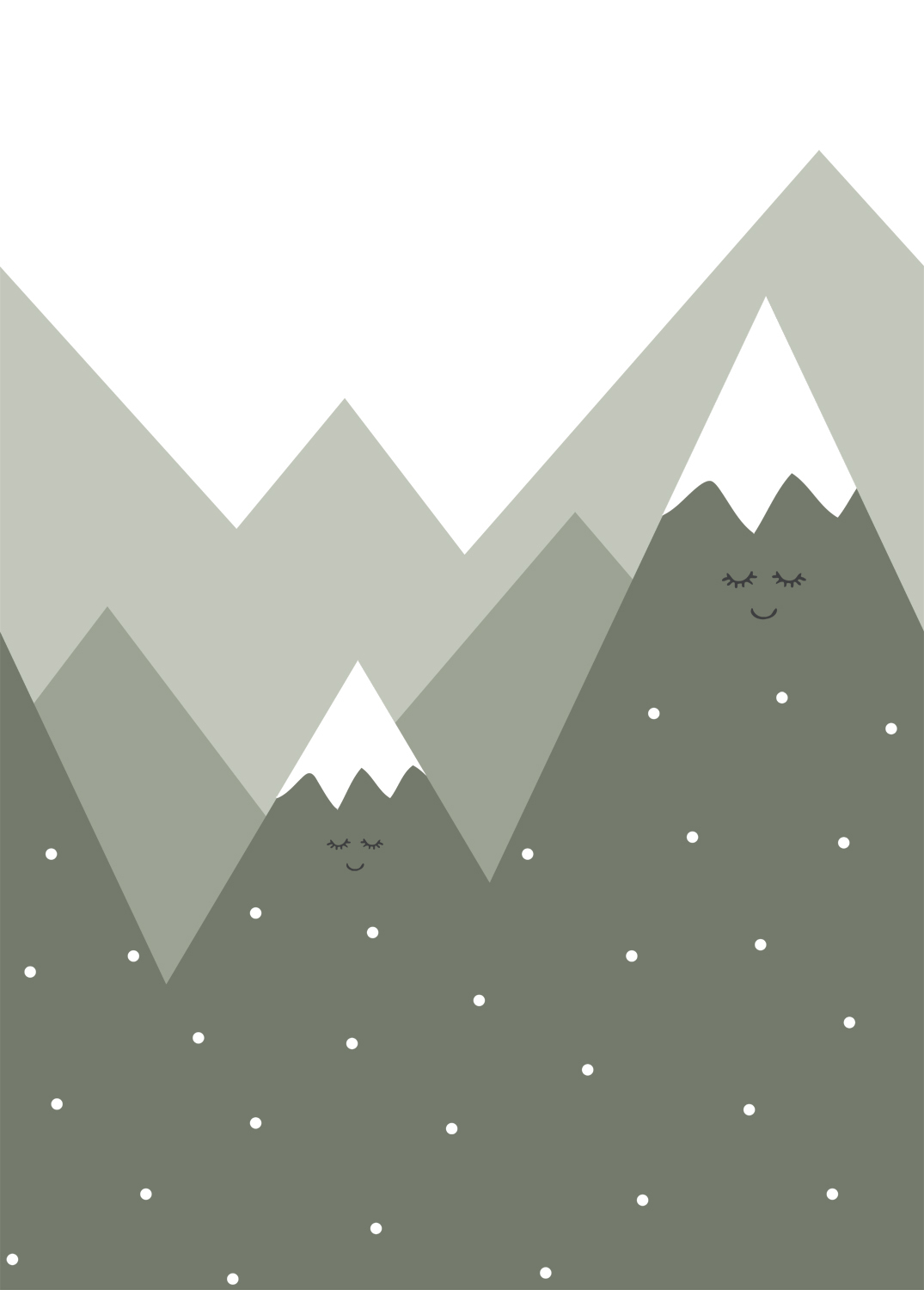 Szürkés zöld skandináv hegyvidékes fotótapéta ES0057 (2)