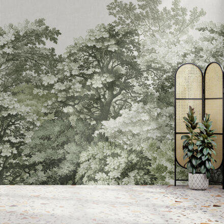 Zöld fa mintás fotótapéta