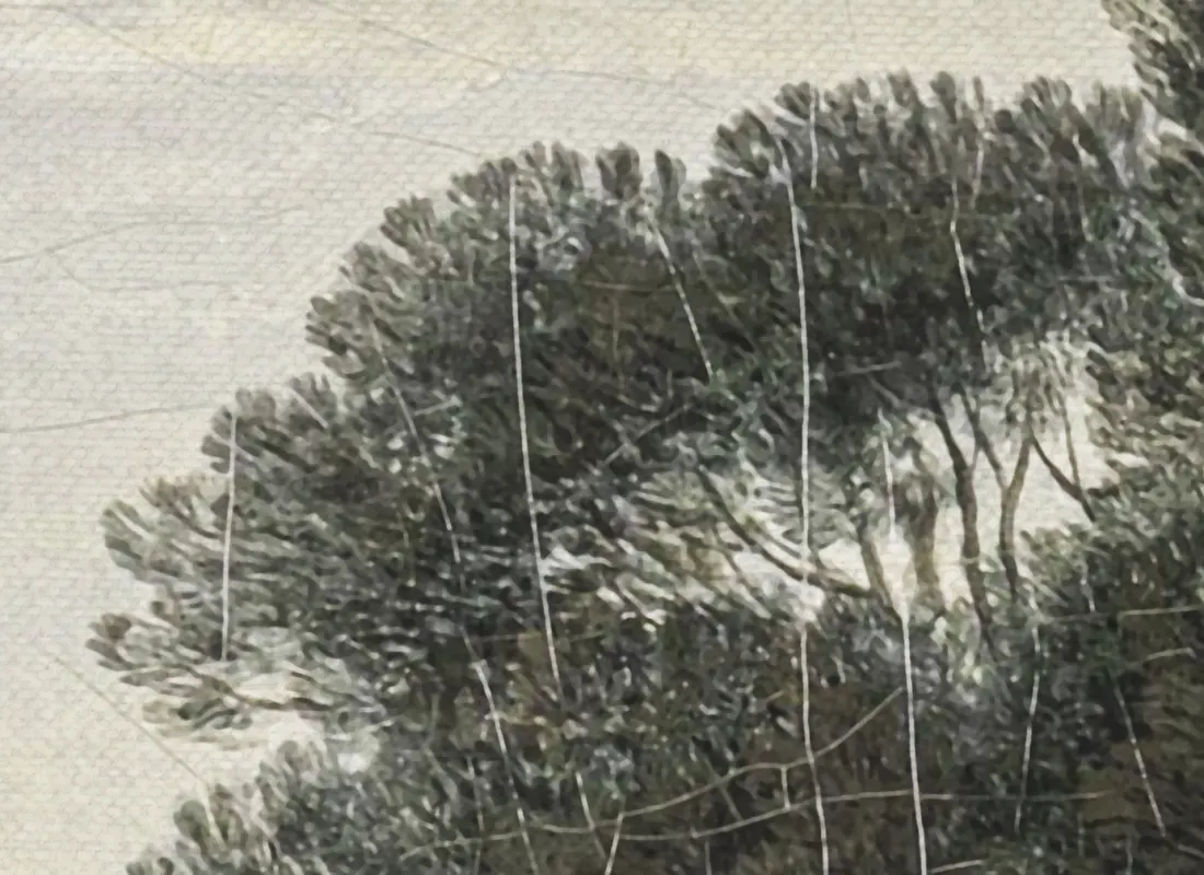 Mediterrán tájkép fotótapéta zöldes árnyalatban R0048 (1)