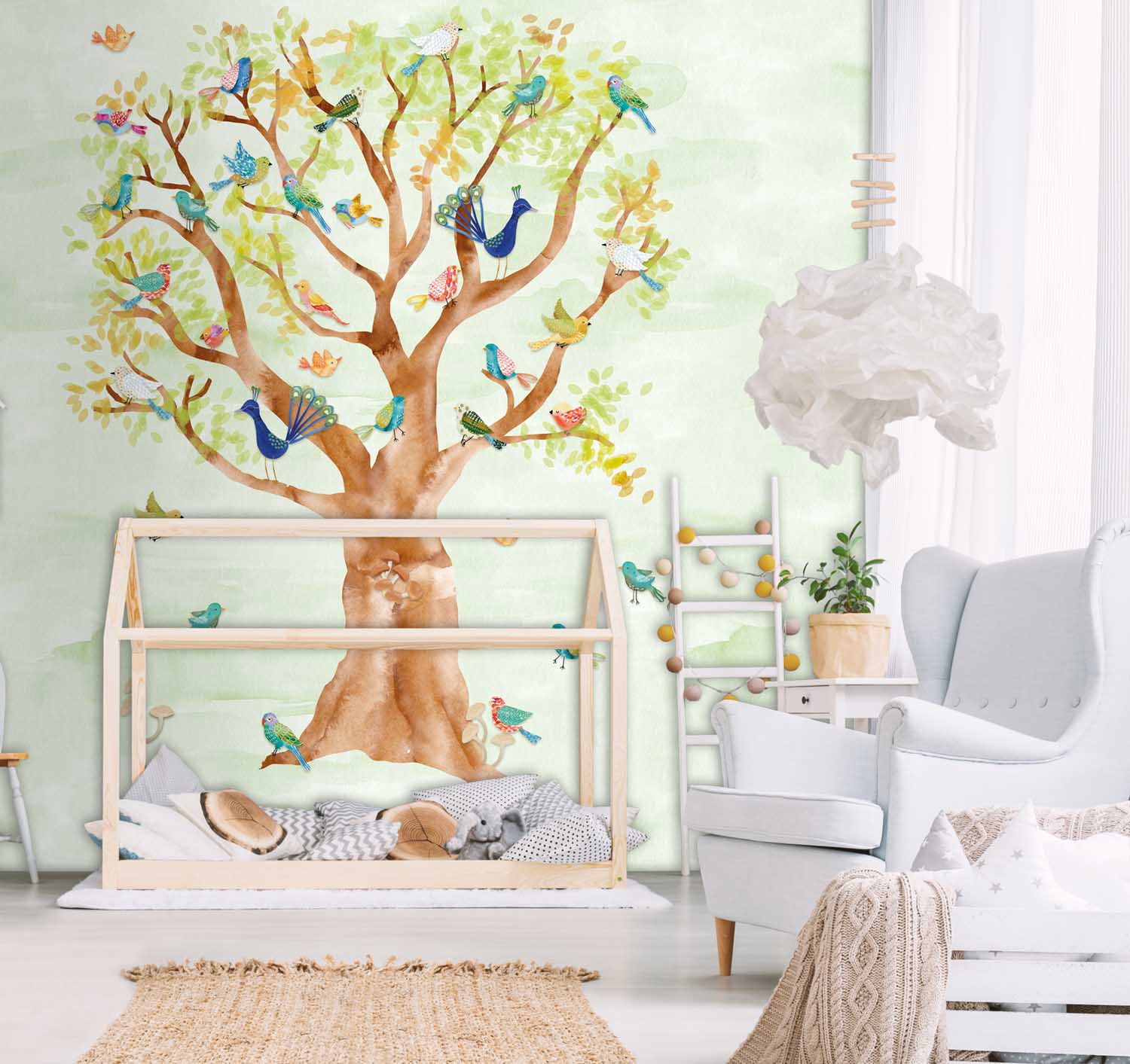 Baby room in scandinavian style