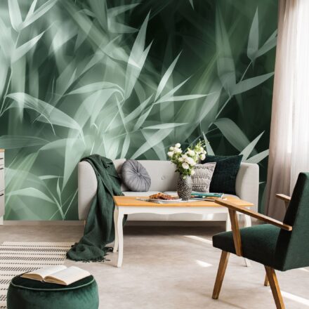 Zöld bambuszos fotótapéta