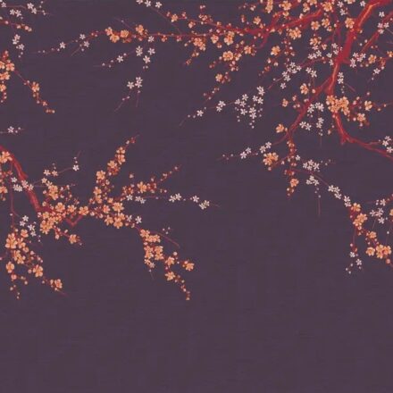 Lila cseresznyevirágos fotótapéta GB0167 (1)